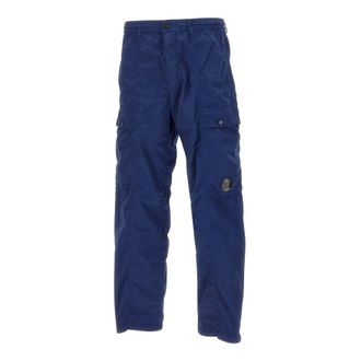 C.P. Company Straight Trousers, male, Blue, Size: L Nyklon Cargo Trousers