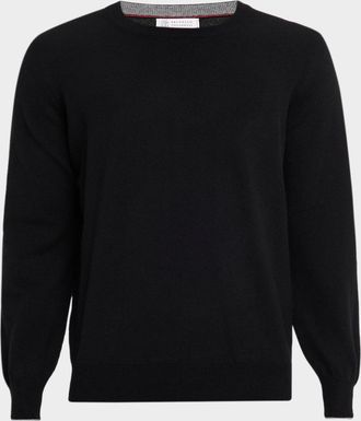 Brunello Cucinelli Mens Cashmere Crewneck Sweater