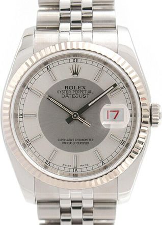 Rolex Datejust Stainless Steel gold (18K) Wristwatch (Pre-Owned)