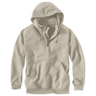 Carhartt Work in Progress Heavyweight Quarter-Zip Sweatshirt Hoodie f&uuml;r Herren | grau/beige