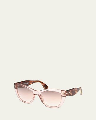 Tom Ford Cara Acetate Cat-Eye Sunglasses