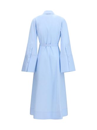 Gabriela Hearst Womens Carmina Shirtdress Light Blue Cotton Dress