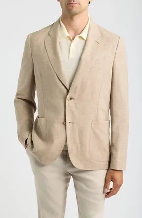 Paul Smith Wool, Silk & Linen Sport Coat in Light Beige at Nordstrom, Size 42