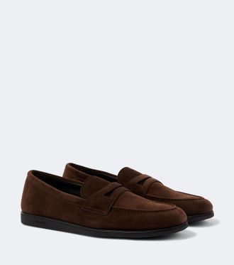 Churchs Portsmouth suede penny loafers
