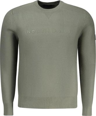 North Sails Rondgebreide trui - Heren - Ronde hals truien - Groen - S - Polyester - Truien & Vesten