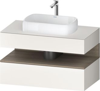 Duravit Duravit Qatego Consola Mueble Bajo Lavabo, 1 Extra&iacute;ble, 1 Caj&oacute;n