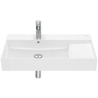 Roca Roca Inspira - Lavabo 80x49 Cm, Con Rebosadero, Orificio Para Grifo, Blanco A32752b000
