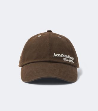 Acne Studios Logo embroidered baseball cap