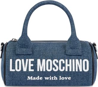 Love Moschino Clutch met handgreep - Blauw