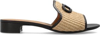 Ferragamo Rexy Heeled Mules - Dames - Muiltjes - Beige - 37 1/2 EU - Leer - Schoenen