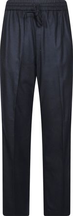Paolo Pecora Straight-Leg Elastic Waistband Chino Pants