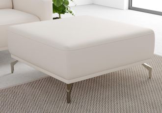 Sit&more Hocker »Bailando« mit Federkern und satinierten Nickelfüssen