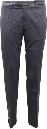 BRIGLIA 1949 Slimme broek gemaakt in Itali&euml; - Heren - Slim Fit Broeken - Blauw - 2XL - Broeken