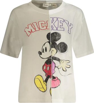 Desigual Camiseta de Mickey - Tops - Mujer - Blanco - XL