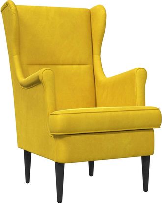 vidaXL Sill&oacute;n Amarillo Terciopelo Vidaxl