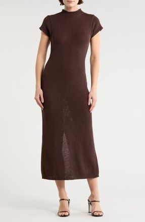 Le Lis Blanc Deux Roll Neck Sweater Dress in Brown at Nordstrom Rack, Size X-Small