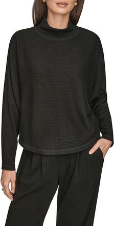 DKNY Mock Neck Sweater in Black at Nordstrom, Size X-Large