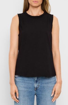 Michael Stars June Supima Cotton Slub Jersey Tank in Black at Nordstrom