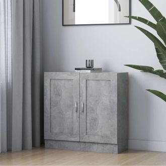 vidaXL Armario De Libros Contrachapada Gris Hormig&oacute;n 82,5x30,5x80 Cm Vidaxl