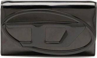 Diesel Oval D Logo Flap Bag - Dames - Clutches - Zwart - ONE Size - Tassen