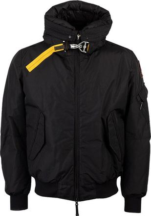 Parajumpers Mens Gobi Core Black Hooded Bomber Jacket Nylon - Size X-Large