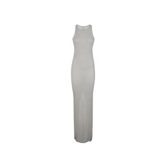Rick Owens Basic Tank Gown - female - Rick Owens - Maxi Dresses - Gray - S - Dresses