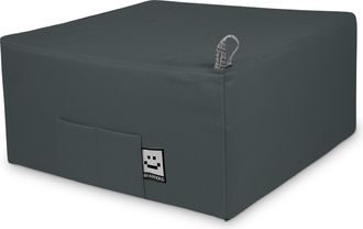 Happers Happers - Puff Cama Individual Para Una Persona Polipiel Gris Oscuro &Uacute;nico Gris