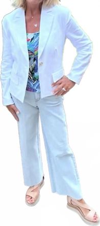 Nic+Zoe One Button Jacket In White