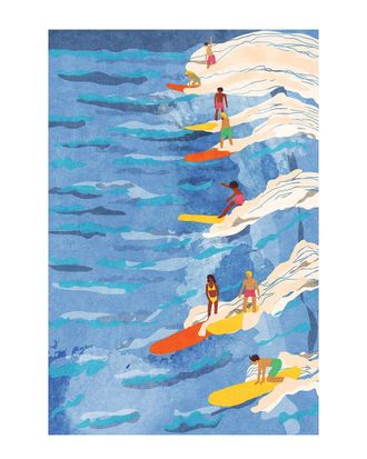 iCanvas Chilled Surfing By Raissa Oltmanns Wall Art