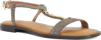 Dune London Ladies LOLLIPOPS Leather Chain Detail Open Toe Sandals Size UK 4 Casual Sandals