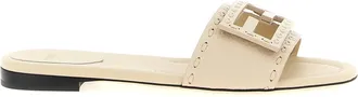 Fendi Baguette Sandali Beige-Donna