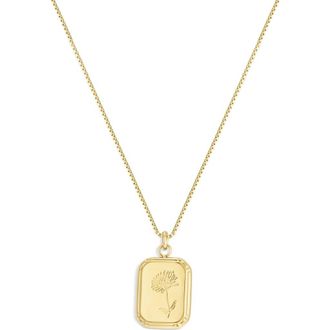 Set & Stones Audrey Birth Flower Necklace in Gold /November at Nordstrom