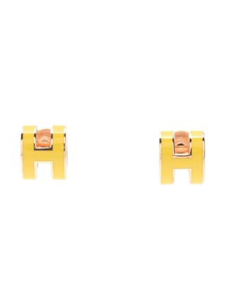 Hermès 2010s mini Pop H oorbellen - Roze