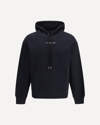 Maison Kitsun&eacute; Felpa in cotone con logo ricamato Man M