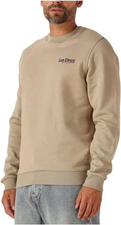 Les Deux Hoodies & sweatvesten, Heren, Beige, S, Racing Sweatshirt