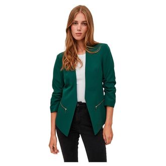Vila Womens Vijoy Noos 3/4 Blazer, Pineneedle, 14