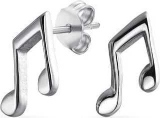 Bling Jewelry Tiny Dainty Eighth Music Note Stud Earrings in Silver at Nordstrom Rack