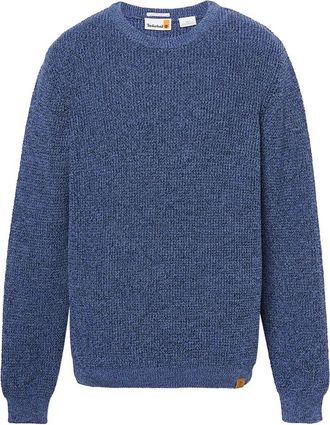 Timberland Blauwe Crew Neck Sweater Williams River - Heren - Ronde hals truien - Blauw - S - Katoen - Truien & Vesten
