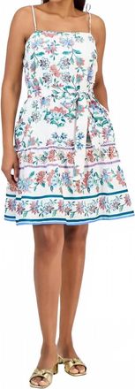 Julia Jordan Printed Sleeveless Fit & Flare Dress In Ivory Multi