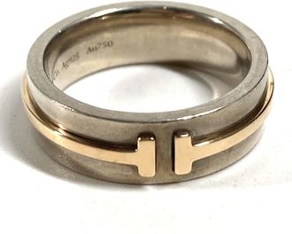 Tiffany & Co. Gold (18K) Silver 925 Band Ring (Pre-Owned)