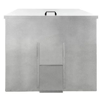 MonsterShop Galvanised Coal Bunker - 500kg in Silver