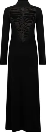 Raquel Diniz Womens Long Silk Dress Black