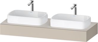 Duravit Consola Duravit Qatego, 1400x550x170mm, Con Dos Recortes