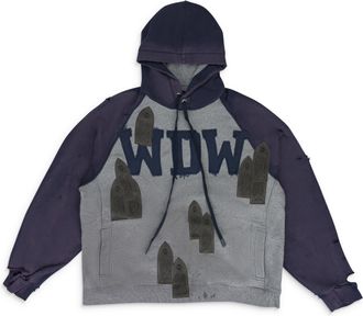 Who Decides War by Ev Bravado Vintage Gray Faded WDW Pullover Hoodie