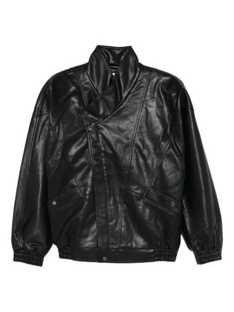 The Garment Brooklyn asymmetric panelled jacket - Black