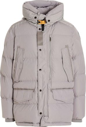 Parajumpers Mens Harraseeket Pelican Grey Down Parka Jacket - Size Large