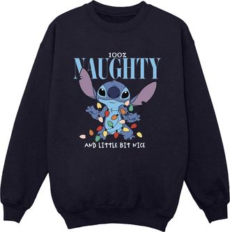 Disney Dames/Dames Lilo & Stitch Naughty & Nice Sweatshirt (Marineblauw)