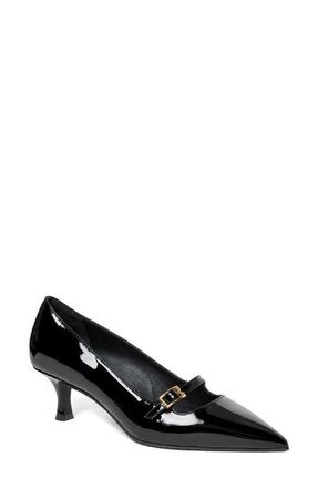 Bruno Magli Parza Pointed Toe Pump in Black Patent at Nordstrom, Size 10.5