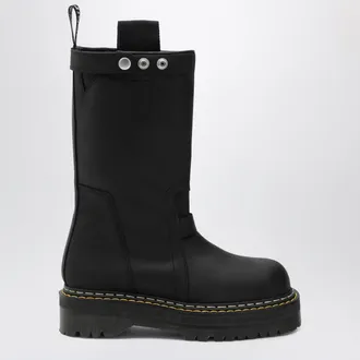 Dr. Martens Black Quad Sole Pull-On high-top boots