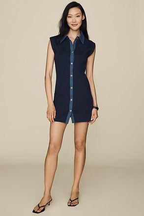 Maeve Knit Mini Shirtdress